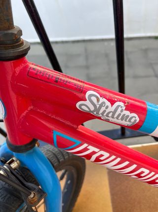 Bicicleta infantil roja