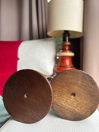 Candelabros de madera SXX 24cm