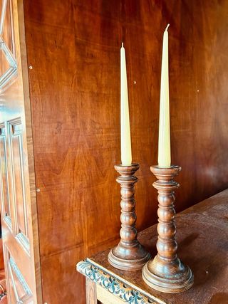 Candelabros de madera SXX 24cm