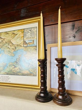 Candelabros de madera SXX 24cm