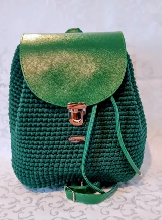 Zaino fatto a mano marrone