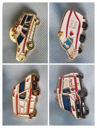 Lote 4 Insignias Cruz Roja Española Socorrista 8€