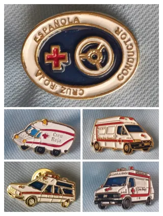 Lote 4 Insignias Cruz Roja Española Socorrista 8€