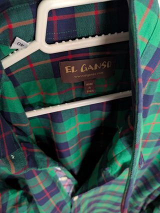 Camisa El Ganso cuadros manga larga