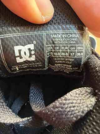 Zapatillas DC Shoes niño talla 28 Eur