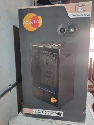 Estufa de gas Equation llama azul