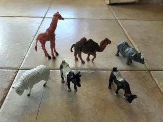 Lote Animales Plástico Granja y Salvajes