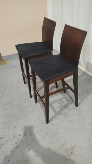 Taburetes de Barra Cafetería Madera