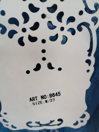 Jeans Cargo Miss Azzurra Borchie Tg M