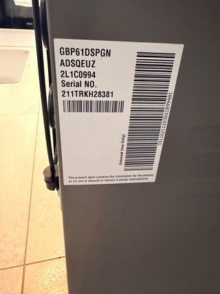 Nevera LG 341L Inox No Frost