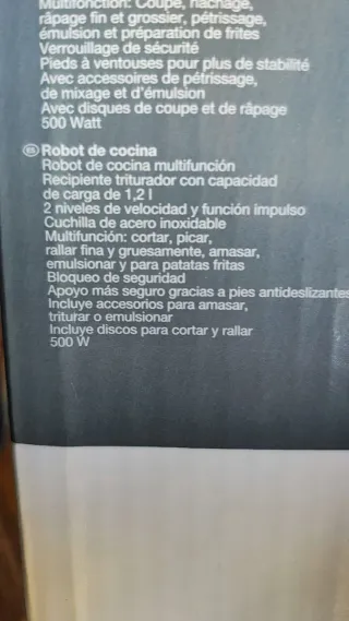 Robot de cocina FP512 500W