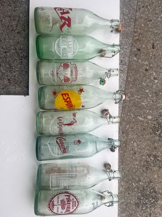 Botellas antiguas de gaseosa (lote)
