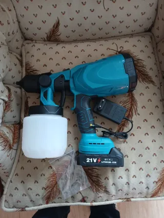 Pistola Pintura Eléctrica 21V