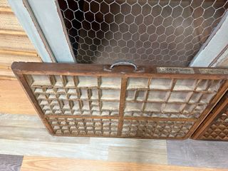 Lote 2 Cajones de Imprenta Madera