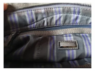 Borsa Coccinelle Pelle Velluto Tortora