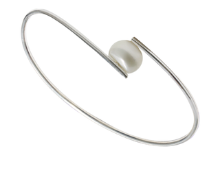 Bracciale Argento e Perla Bianca