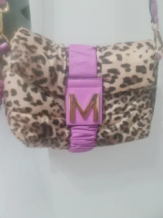 Bolso Lola Casademunt Animal Print Morado