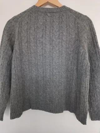 Jersey Zara Gris Trenzado