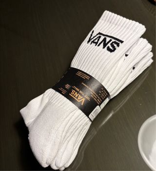 Calcetines Vans Crew Blancos 3 Pares