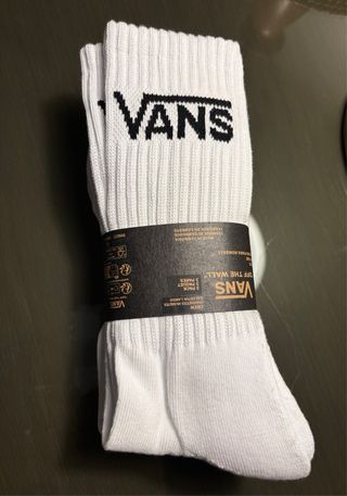 Calcetines Vans Crew Blancos 3 Pares