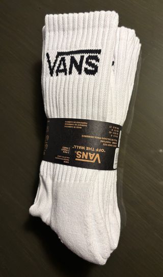 Calcetines Vans Crew Blancos 3 Pares