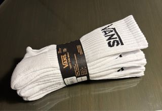 Calcetines Vans Crew Blancos 3 Pares