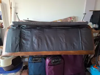 Sofá Cama Marrón Piel