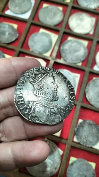 Ducatón Felipe IV Plata Antigua