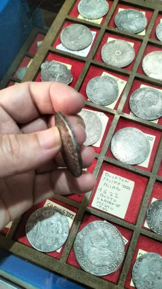 Ducatón Felipe IV Plata Antigua