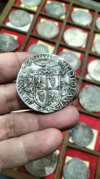 Ducatón Felipe IV Plata Antigua