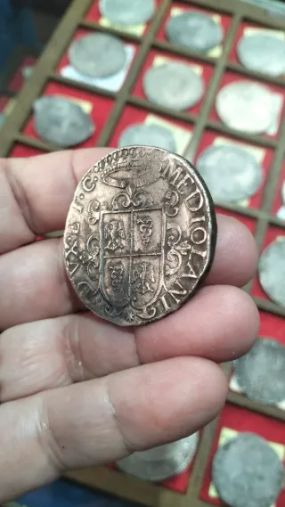 Ducatón Felipe IV Plata Antigua