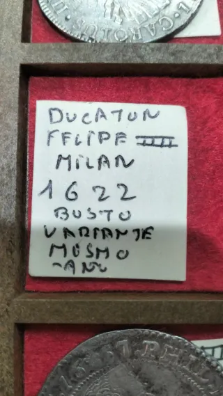 Ducatón Felipe IV Plata Antigua