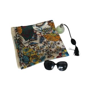 Pañuelo Seda 100% Mariposas Multicolor