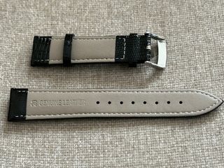 CORREA DE RELOJ DE PIEL NEGRA