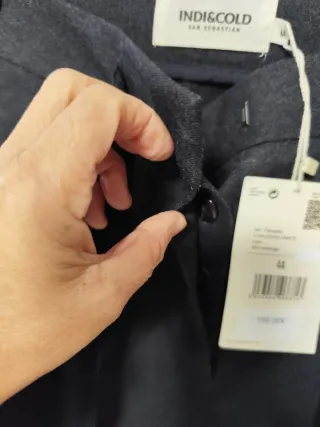 Pantalón Indi & Cold Talla 44 Gris Nuevo