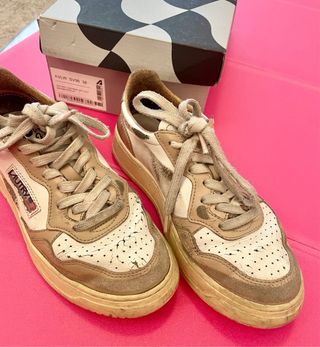 Autry Sneakers Donna Beige/Bianco