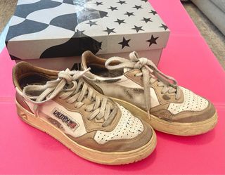 Autry Sneakers Donna Beige/Bianco