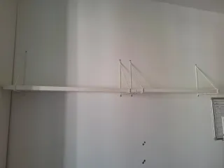 Estanterías de pared madera blancas