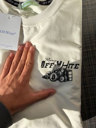 Felpa Off-White Bianca Nuova con Cartellino