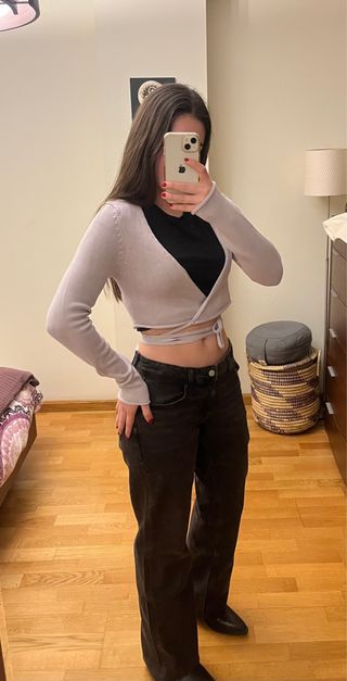 Chaqueta Zara Lila Talla S