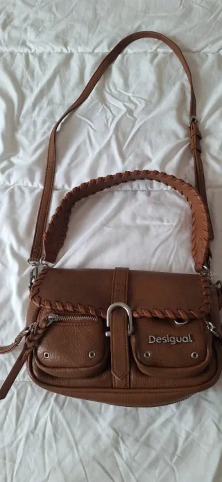 Bolso bandolera Desigual marrón