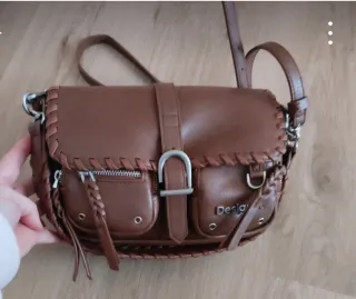 Bolso bandolera Desigual marrón