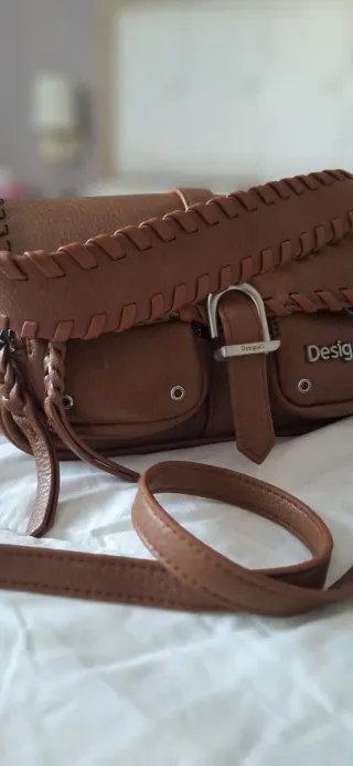 Bolso bandolera Desigual marrón