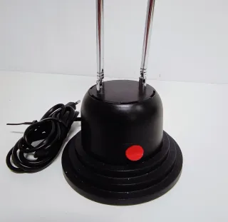 Lámpara Flexo Vintage Massive Negra Plateada