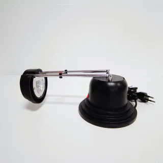 Lámpara Flexo Vintage Massive Negra Plateada