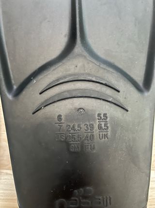 Aletas natación Nabaiji 39-40 Negras