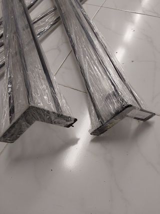 Happybuy Gambe per Tavolo in Acciaio al Carbonio, Set di Gambe da Tavolo