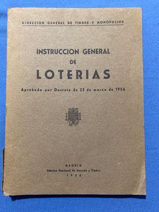 Instrucción General de Loterías 1956