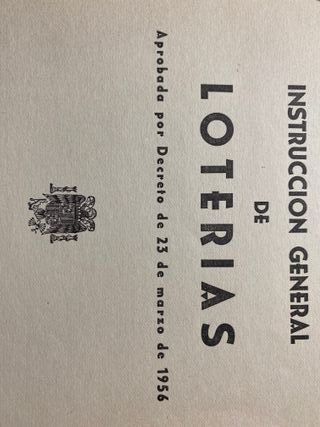 Instrucción General de Loterías 1956