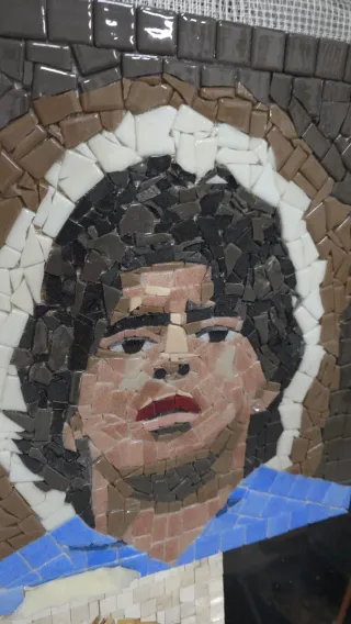 Mosaico Viso Diego Armando Maradona